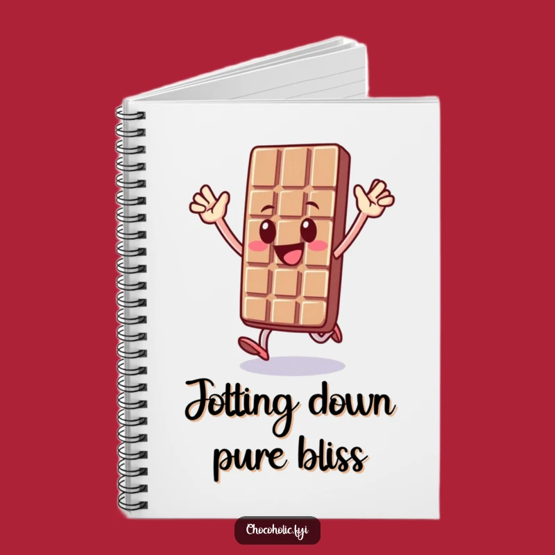 Funny Chocolate Bar Hop Notebook - Jot Down Ideas with Sweet, Cheerful Energy
