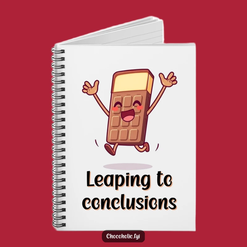 Funny Chocolate Bar Leap Notebook: Record Ideas with this Dramatic Character Journal