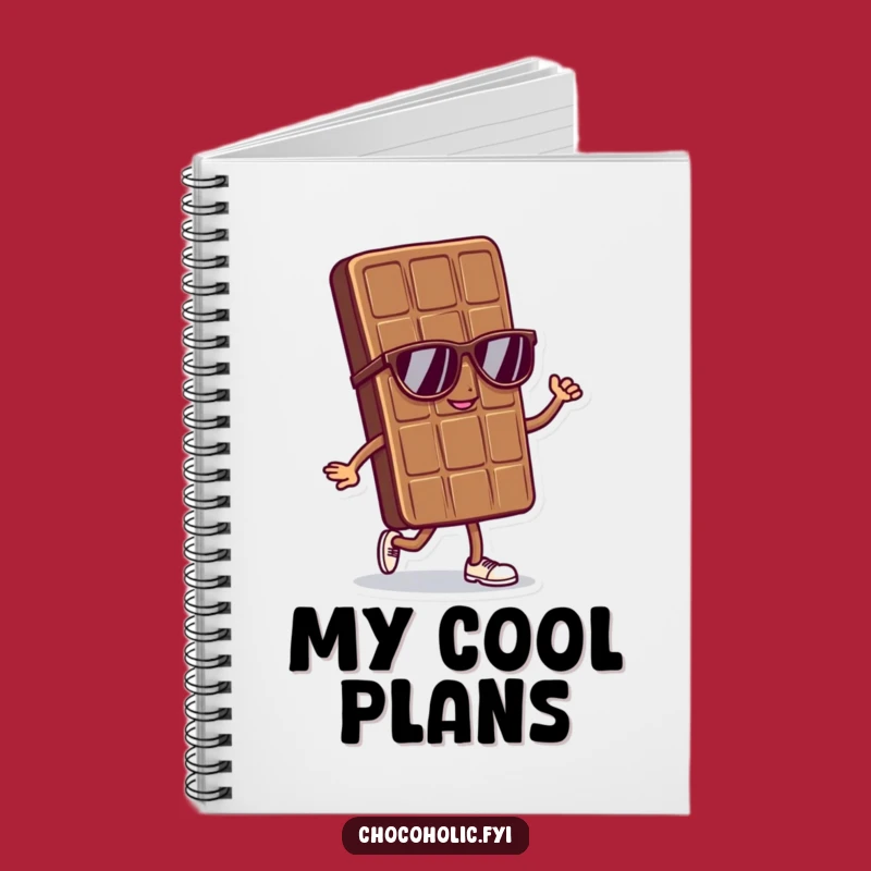 Funny Cool Chocolate Bar Notebook - Jot Down Confident Ideas with Style