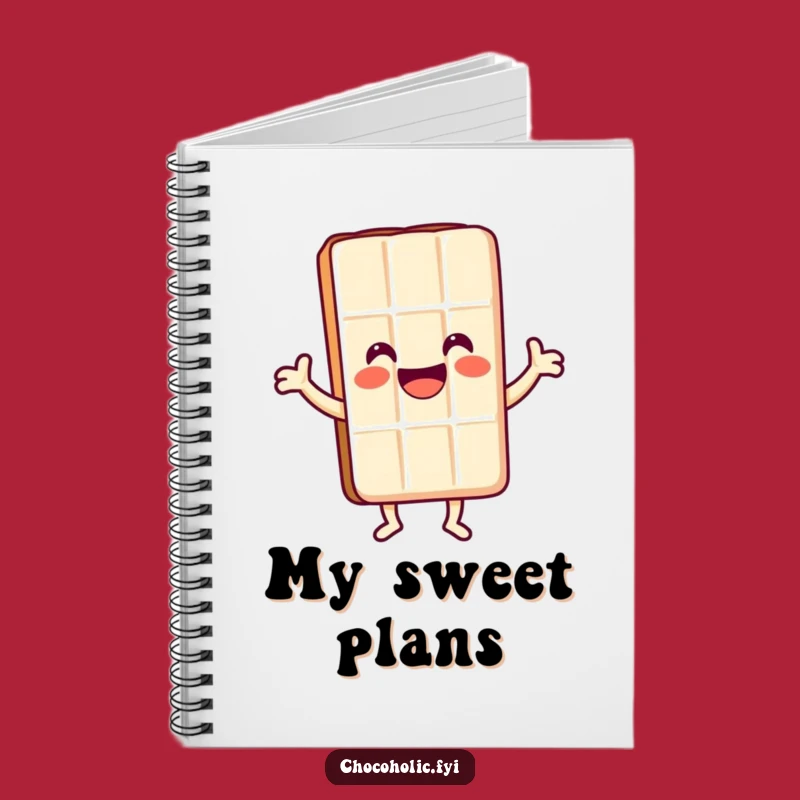 Funny Happy Chocolate Dancer Notebook - Jot Down Sweet Ideas Gift