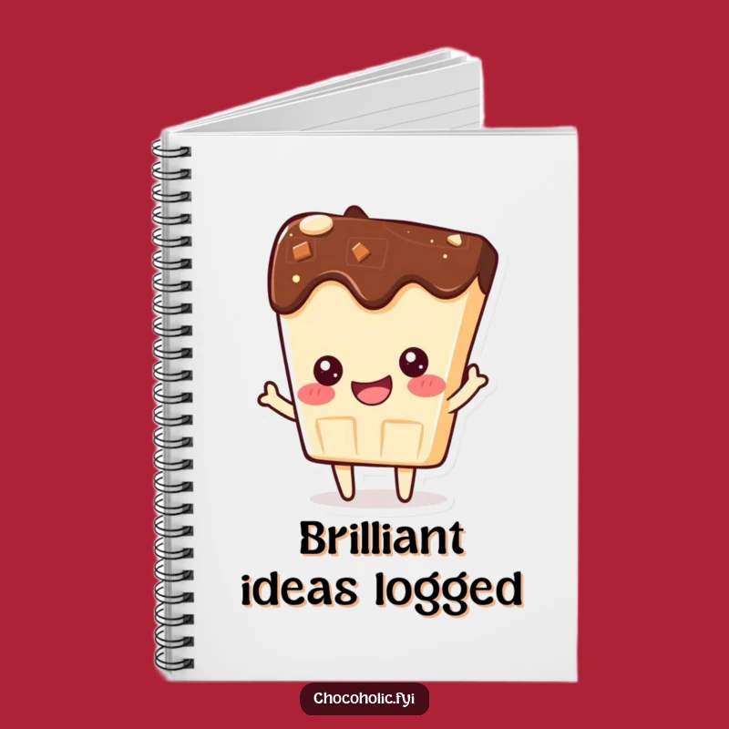 Funny Kawaii Chocolate Bar Notebook - Journal Your Success, Cute Gift