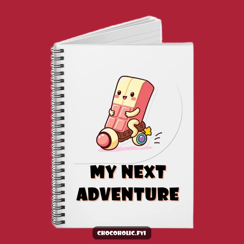 Funny Kawaii Chocolate Gumball Rider Notebook: Jot Down Sweet Ideas, Great Funny Gift for Students
