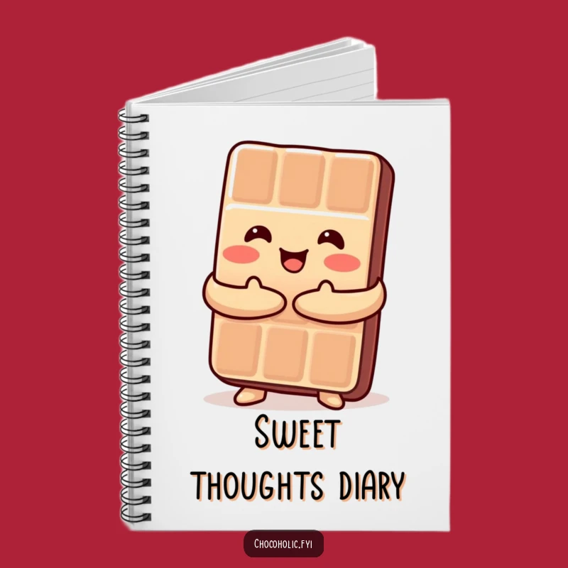 Funny Kawaii Chocolate Hug Notebook - Jot Down Sweet Ideas