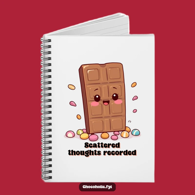 Funny Kawaii Chocolate Notebook: Jot Down Ideas with this Hilarious Tripping Chocolate Bar. A perfect gift for note-takers.