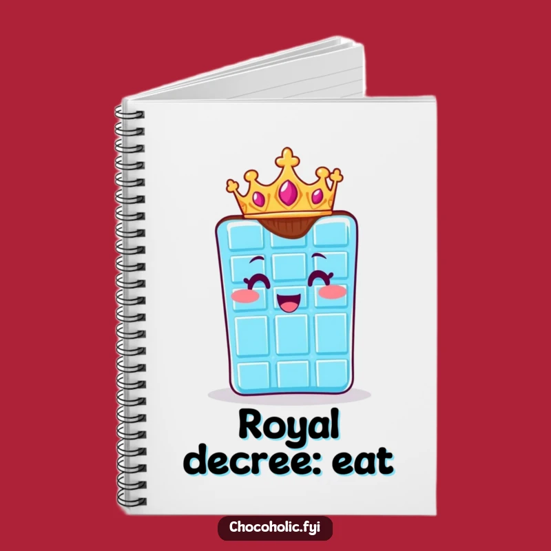 Funny Royal Chocolate Bar Notebook: Jot Down Ideas with Regal, Delighted Charm