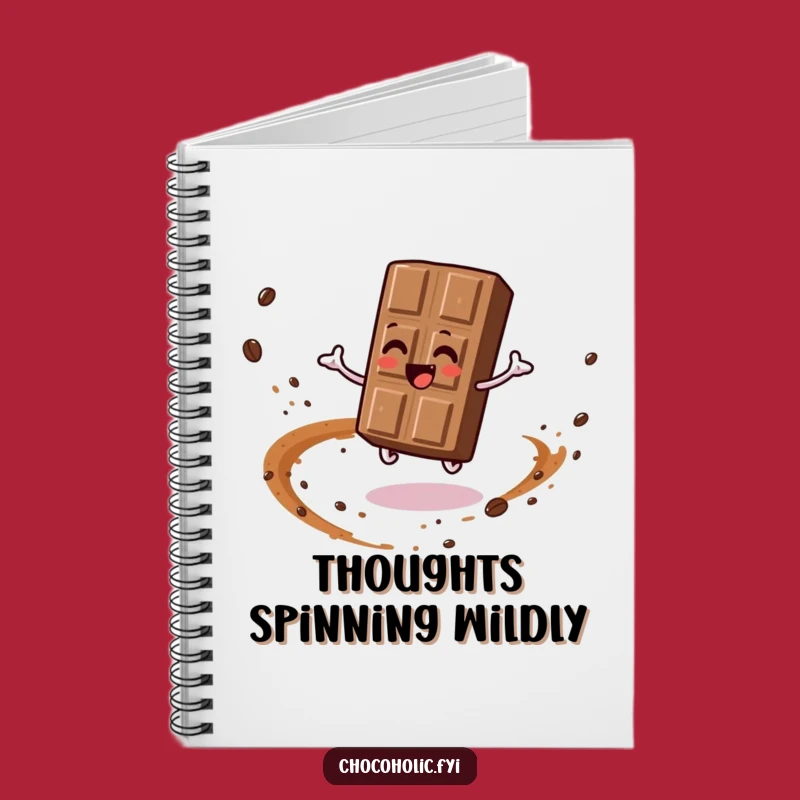 Funny Spinning Chocolate Bar Notebook: Jot Down Ideas with Cocoa Dust Excitement
