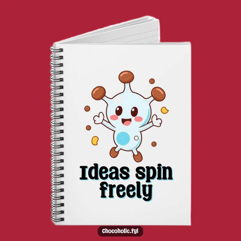 Funny Chocolate Molecule Notebook: Jot Down Ideas with this Spinning Character Journal