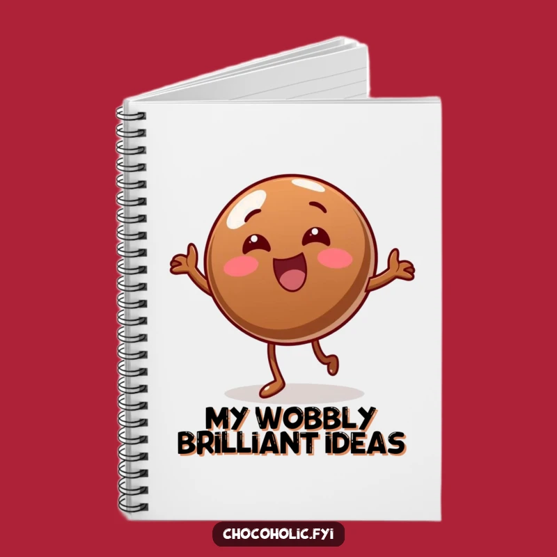 Funny Wobble Dance Chocolate Candy Notebook, Hilarious Journal for Sweet Ideas