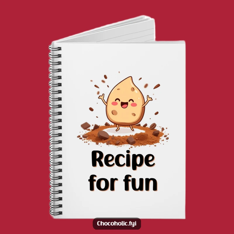 Funny Dancing Chocolate Chip Notebook - Recipe & Idea Keeper