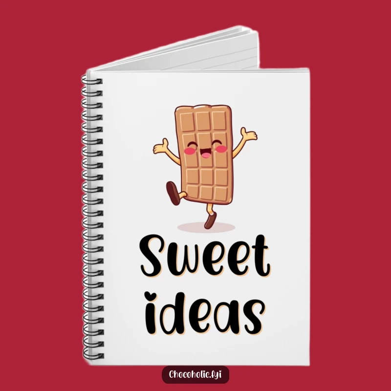 Funny Chocolate Cartwheel Notebook: Jot Down Sweet Ideas
