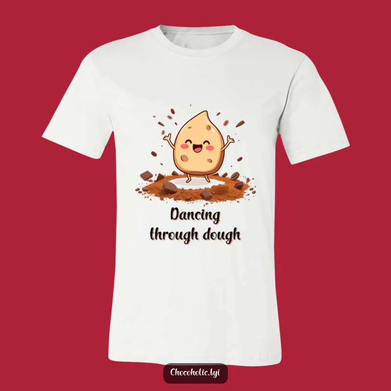 Funny Dancing Chocolate Chip T-Shirt - Cookie Lover's Joyful Tee
