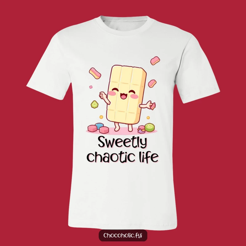 Funny Candy Juggler T-Shirt: Playful Sweetness - Hilarious Gift!
