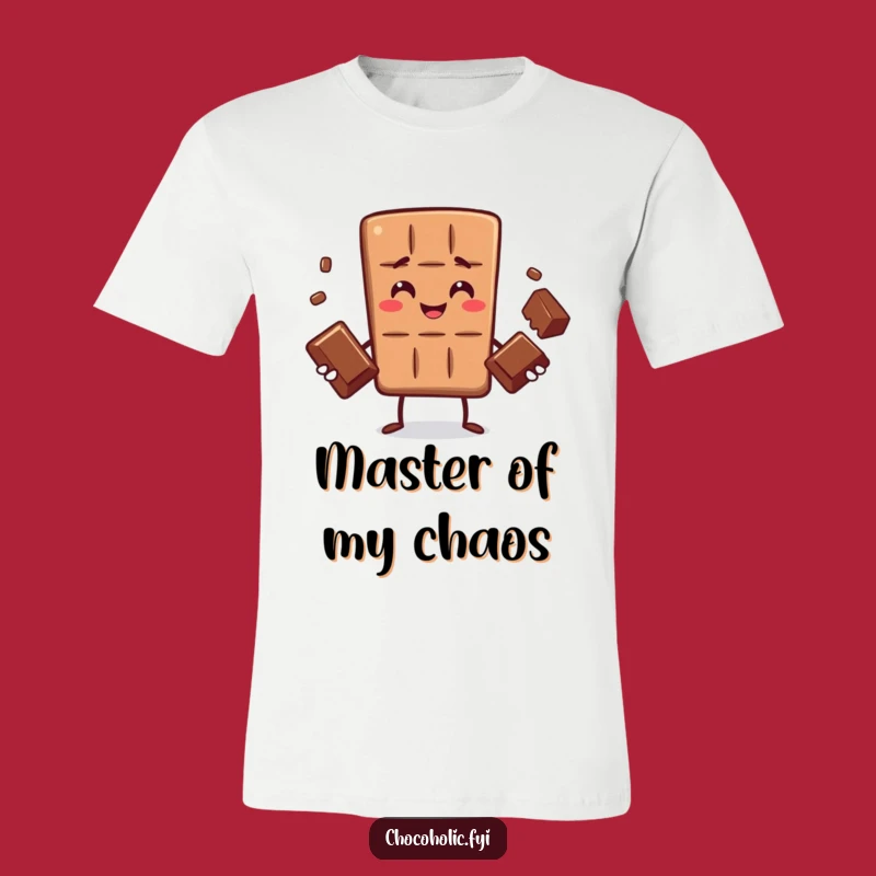 Funny Chocolate Bar Juggling T-Shirt - Show Off Your Skills with Sweet Style