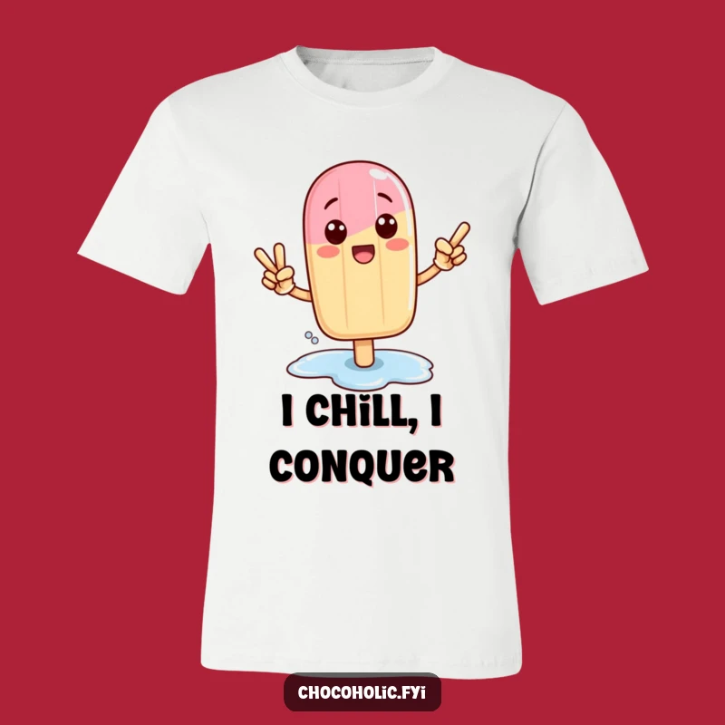 Funny Kawaii Popsicle Victory T-Shirt: Wear Your Sweet Success with Cool Style