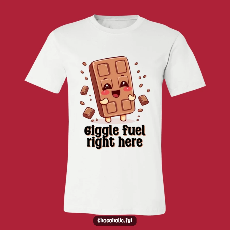 Funny Giggling Chocolate Bar Tee: Sprinkle Fun - A Sweet Gift