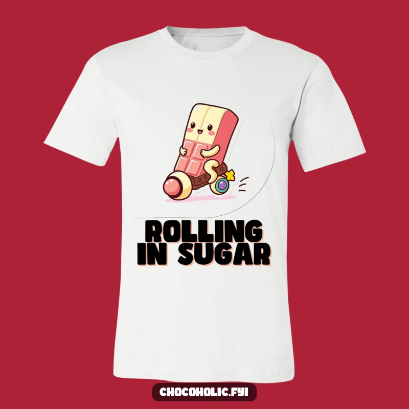 Funny Kawaii Chocolate Gumball Rider T-Shirt: Embrace Sweet Adventures, A Hilarious Chocolate Lover Gift