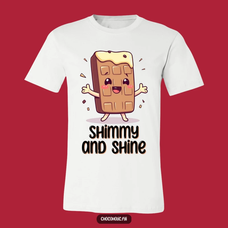 Funny Kawaii Chocolate Bar Shimmy T-Shirt - Silly Dance Tee, Great Gift