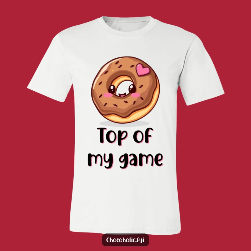 Funny Kawaii Donut T-Shirt - Happy Swirl Design, Great Gift Idea