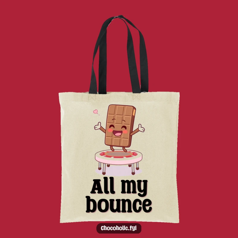 Funny Marshmallow Trampoline Tote Bag - Carry Your Joy Everywhere!
