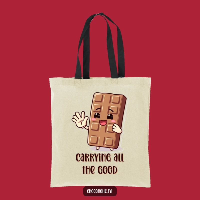 Funny Waving Chocolate Bar Tote: Your Stylish & Giggle-Worthy Grocery Gift