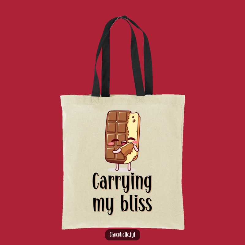 Funny Self-Love Chocolate Tote Bag: Savoring Bite Style