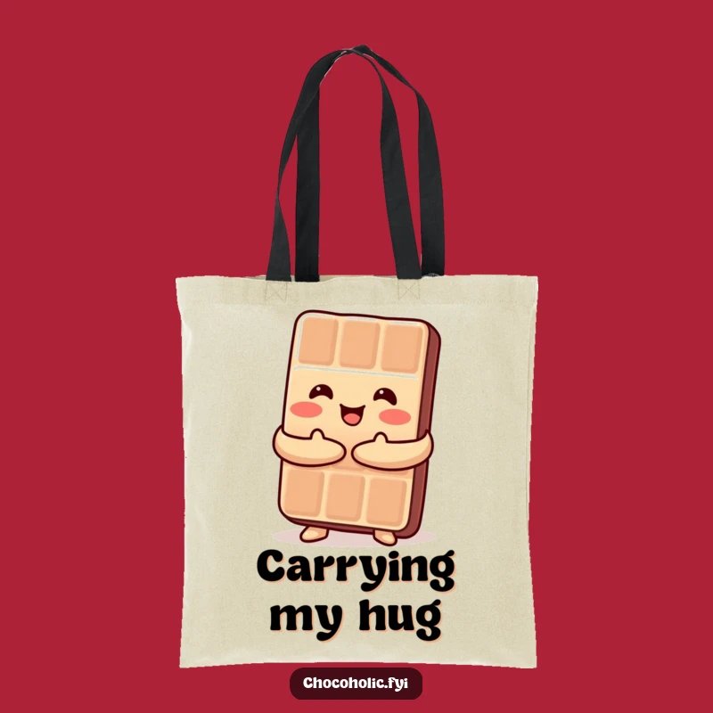 Funny Kawaii Chocolate Hug Tote Bag - Carry Your Sweet Style