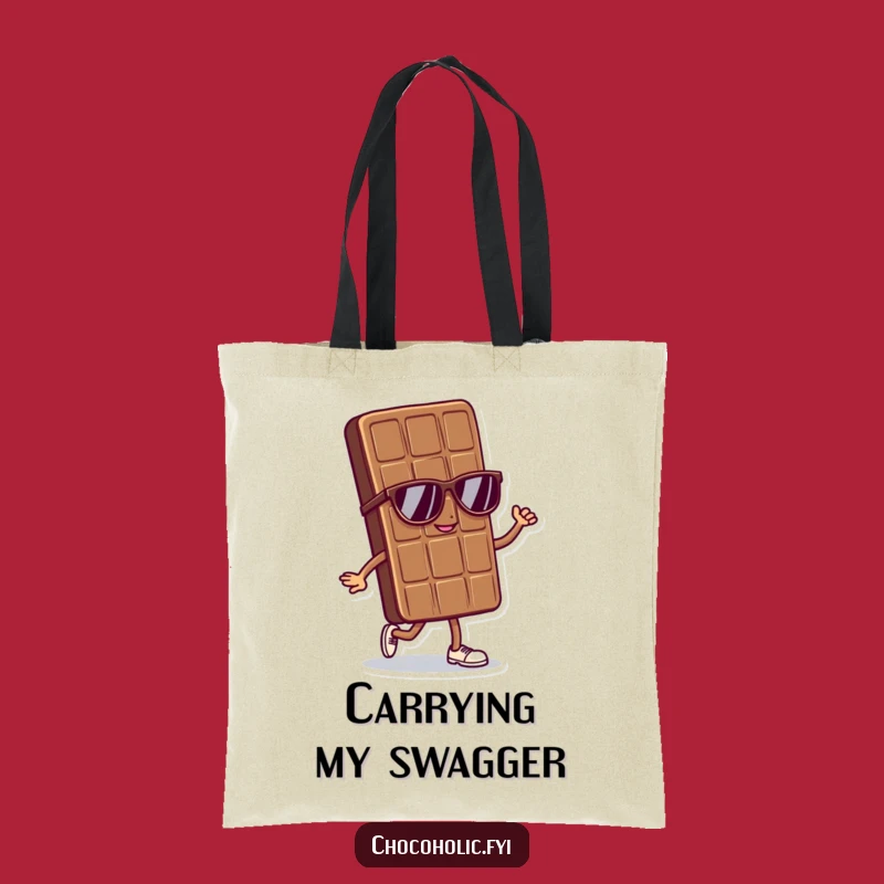 Funny Cool Chocolate Bar Tote Bag - Carry Your Confidence with Stylish Strut