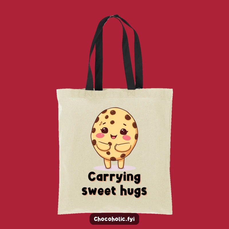 Funny Cookie Hug Tote Bag - Carry Comfort, Best Gift