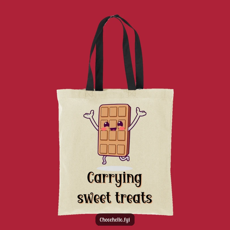 Funny Chocolate Hop Tote Bag: Happy Treat Carry-all, Sweet Gift