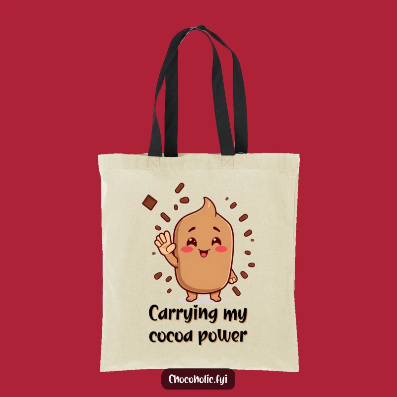 Funny Cocoa Powder Salute Tote Bag: Carry Your Fun with this Chocolate Accessory
