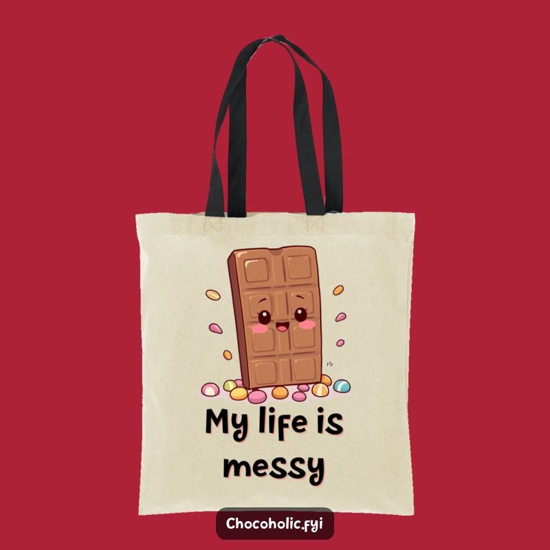 Funny Kawaii Chocolate Bag: Carry Your Day (and Candies) with this Hilarious Tote. A perfect shopping companion.