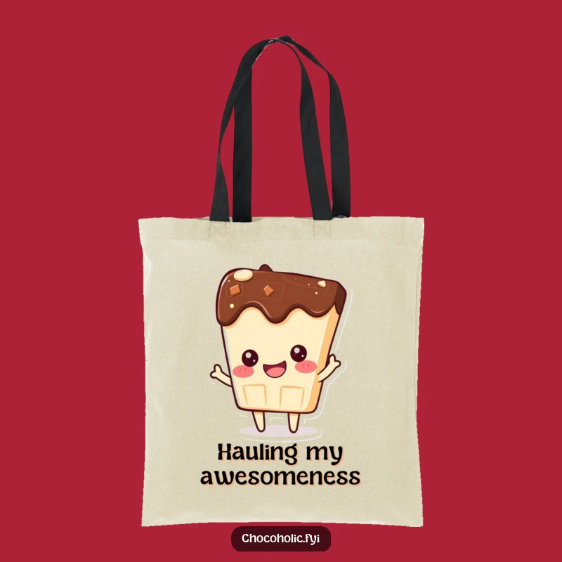 Funny Kawaii Chocolate Bar Tote Bag - Carry Your Pride, Best Gift