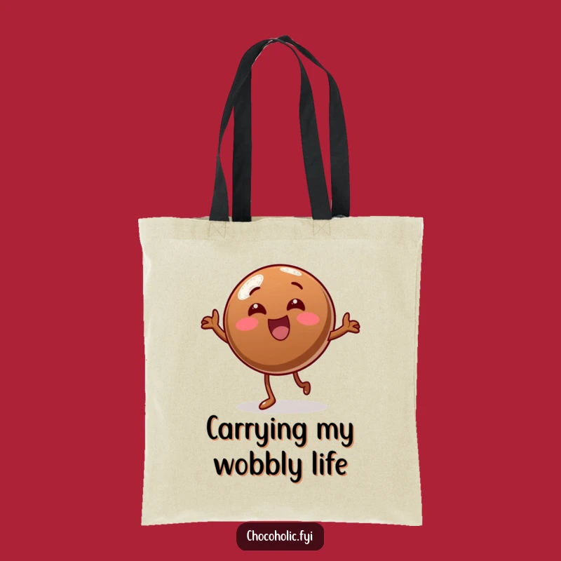Funny Wobble Dance Chocolate Candy Tote Bag, Stylish and Hilarious Accessory for Shoppers
