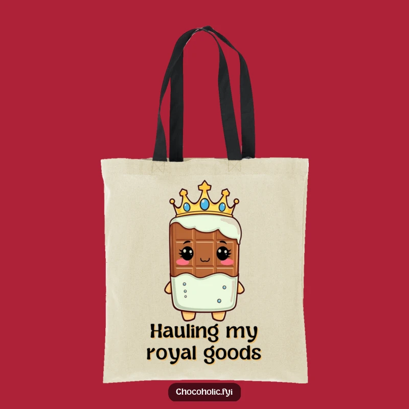 Funny Royal Chocolate Bar Tote: Carry Your Crown - A Regal Gift