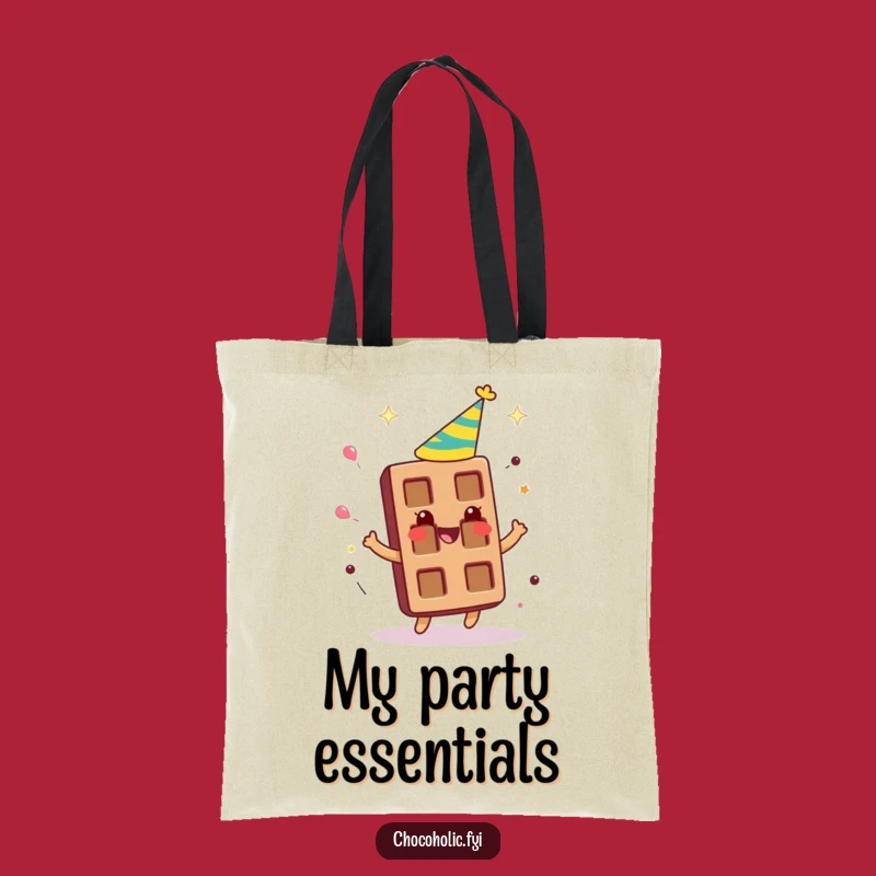Funny Party Chocolate Bar Tote Bag - Spinning Hat, Festive Carryall
